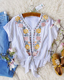 Paige Tie Top: Alternate View #1