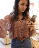 Paisley 70's Top: Alternate View #2