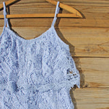 Palm Lace Romper in Sky: Alternate View #2