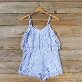 Palm Lace Romper in Sky: Alternate View #4