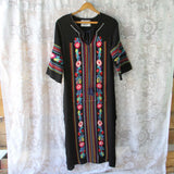 Palm Springs Kaftan Dress in Black: Alternate View #2
