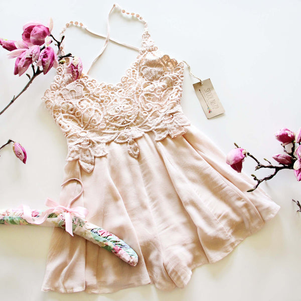 Palm Desert Lace Romper: Featured Product Image