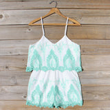 Palm Springs Romper in Mint: Alternate View #1