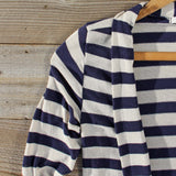 Patches & Stripes Cardigan in Navy: Alternate View #2