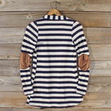 Patches & Stripes Cardigan in Navy: Alternate View #4