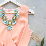 Peach Market Romper: Alternate View #2