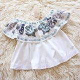 Peyton Top in White: Alternate View #4