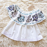 Peyton Top in White: Alternate View #2