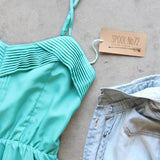 Pin & Hem Dress in Turquoise: Alternate View #2