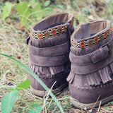 Pine Grass Moccasins: Alternate View #2
