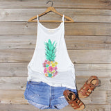 Pineapple Flower Tank: Alternate View #1