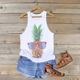 Pineapple Sun Tank: Alternate View #1