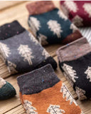 Pine Tree Socks in Rust: Alternate View #2