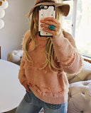 Pink Fringe Sweater: Alternate View #3