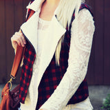 Plaid & Cloth Vest: Alternate View #2