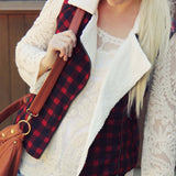 Plaid & Cloth Vest: Alternate View #3