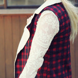 Plaid & Cloth Vest: Alternate View #4
