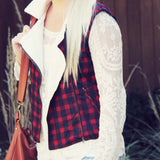 Plaid & Cloth Vest: Alternate View #1