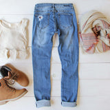 Plaid Patch Skinny Jeans: Alternate View #4