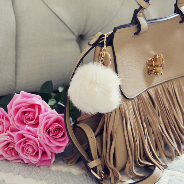 Pom Pom Purse Poof in Cream: Featured Product Image