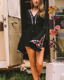 RahiCali Poppy Romance Romper: Alternate View #1