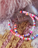 Rainbow Chip Earrings: Alternate View #3