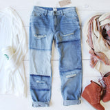 Rip & Repair Boyfriend Jeans: Alternate View #1