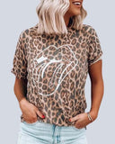 Rolling Stones Leopard Tee: Alternate View #1