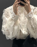 Romantic Lace Blouse: Alternate View #1