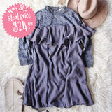 Rosalyn Lace Dress in Gray: Alternate View #1