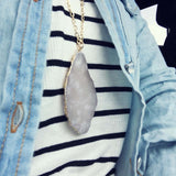 Rose Agate Necklace: Alternate View #2