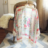 Rose Fringe Duster (wholesale): Alternate View #1