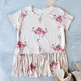 Roseville Tee in Sand: Alternate View #1