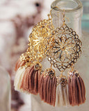 Rosewood Earrings: Alternate View #1