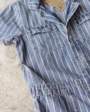 Rosie Coverall Jumpsuit in Stripe: Alternate View #3