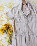 Rosie Coverall Utility Jumpsuit in Sand: Alternate View #3