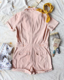 Rosie Short Coveralls in Pink: Alternate View #4