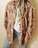 Sable Paisley Shirt Jacket: Alternate View #2