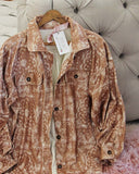 Sable Paisley Shirt Jacket: Alternate View #3