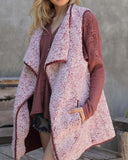 Arctic Sherpa Vest in Wine: Alternate View #1