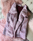 Arctic Sherpa Vest in Wine: Alternate View #2