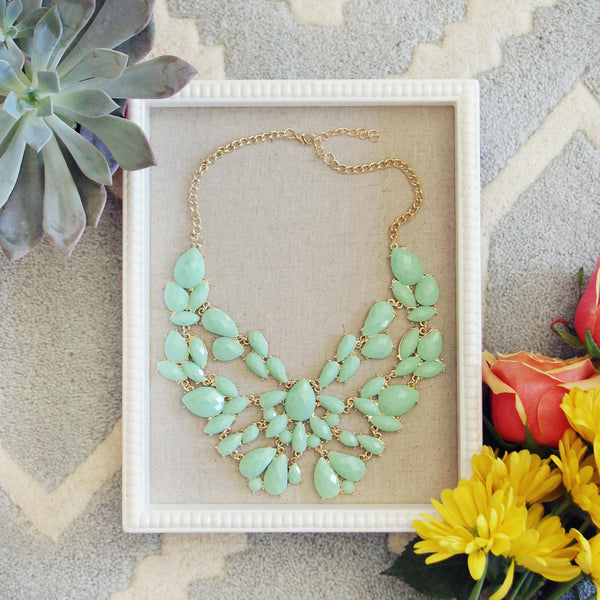 Sacred Stones Necklace in Mint: Featured Product Image
