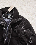 Sage Cozy Velvet Coat: Alternate View #2