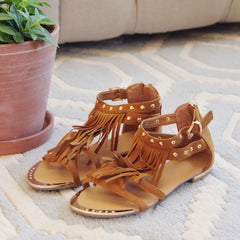 Sageland Fringe Sandals