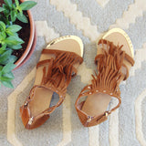 Sageland Fringe Sandals: Alternate View #3