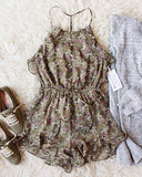 Sageland Romper in Sage: Alternate View #1
