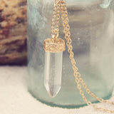 Sands of Time Necklace in Crystal: Alternate View #2