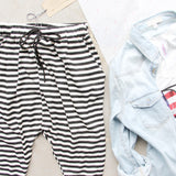 Saturday Stripe Joggers: Alternate View #1