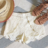 Scalloped Lace Shorts: Alternate View #1