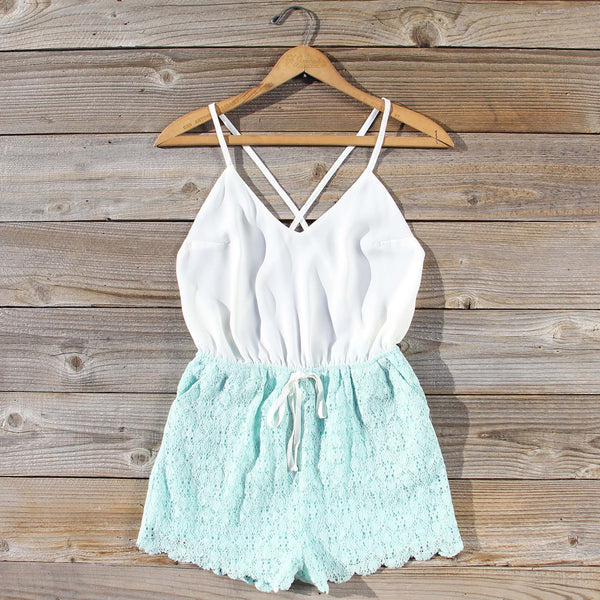 Sea Lace Romper: Featured Product Image